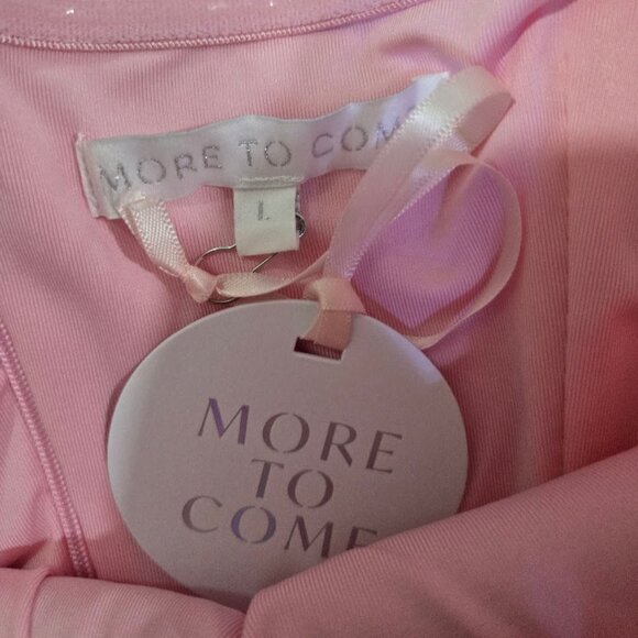 NWT MORE TO COME Cambria Strapless Dress In Pink Size L - Picture 9 of 11